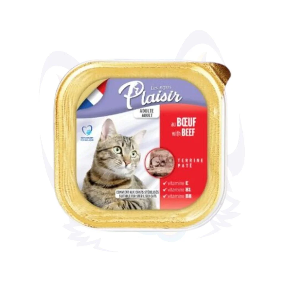 Pâté Plaisir Bœuf pour chats 100g